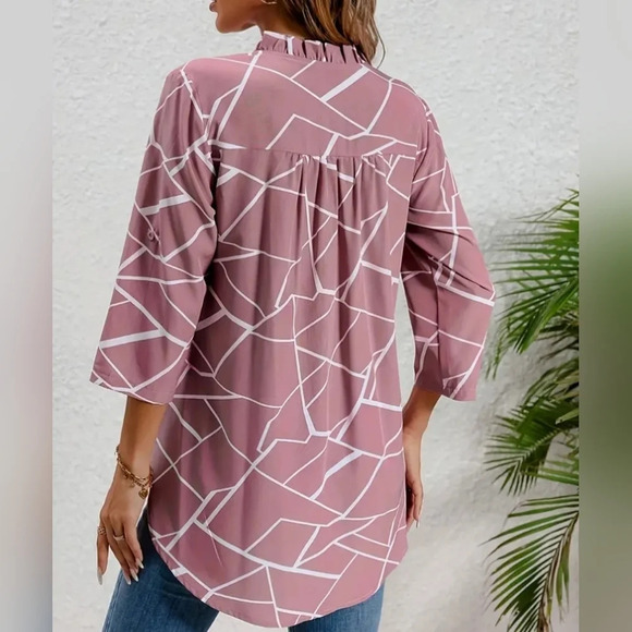 Elegant Satin Blouse - Picture 3 of 3